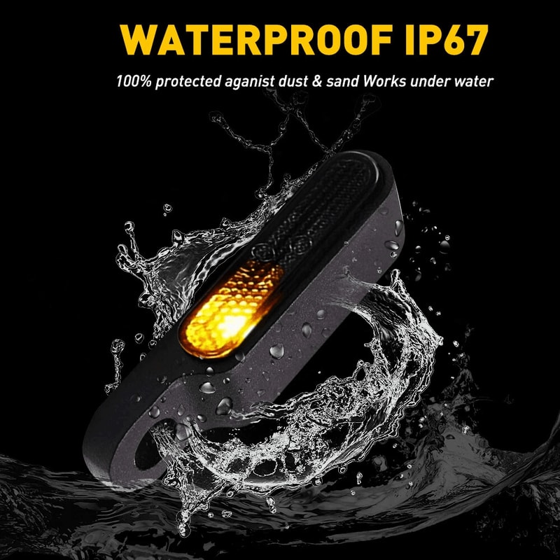 LED Handlebar Turn Signals 12V Blinker Running Light For Motorcycles Durable Motorcycle Signal Ligh 6