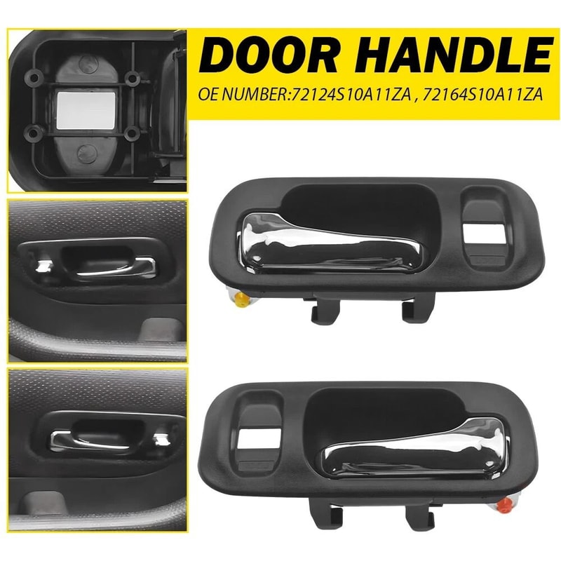 Durable Interior Inside Door Handle Set For 199701 Honda CRV CRV Front Left Right Easy Installation