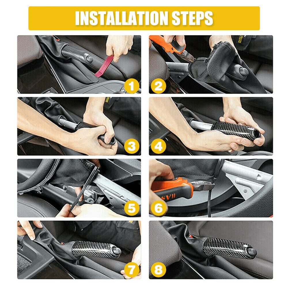 Brake Handle Cover For Emergency Ebrake Easy Install Protects From Damage Scratches Ideal For Car 7