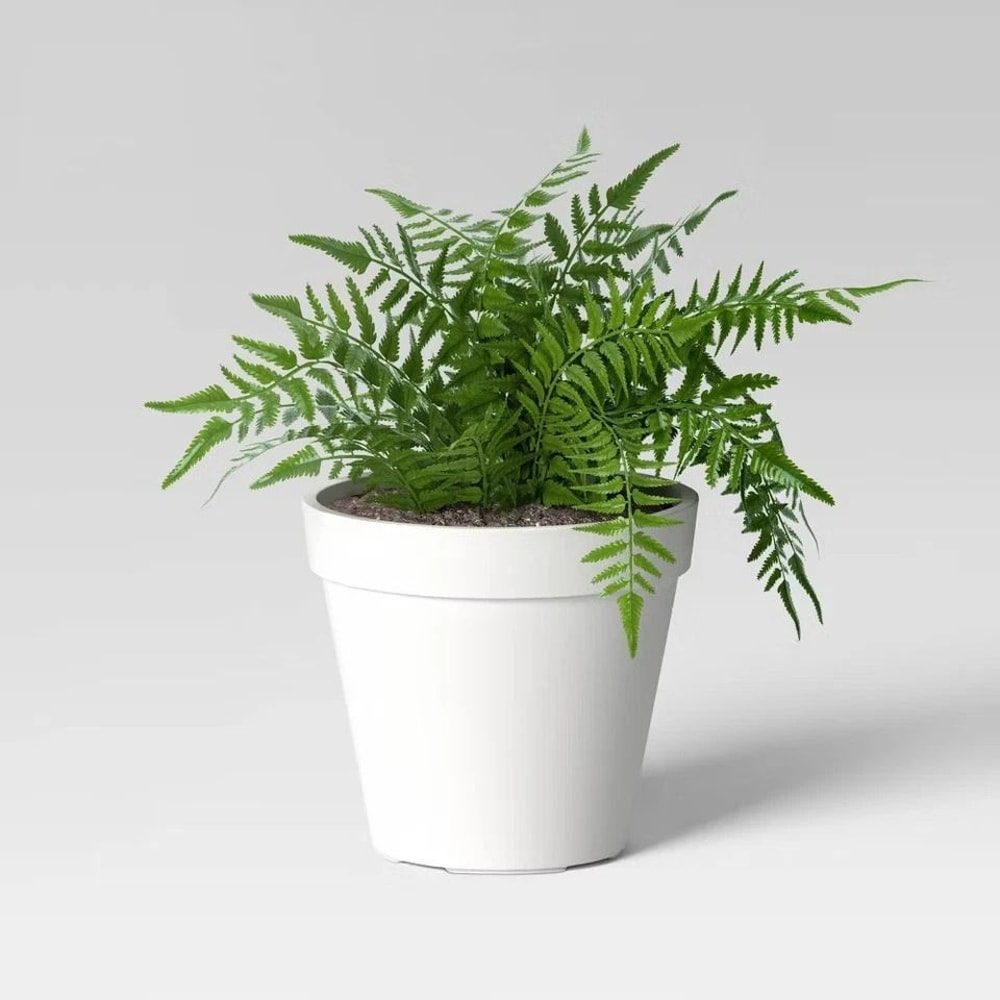 Classic Composite Outdoor Planter Pot Cream Threshold EcoFriendly Recycled Plastic 1