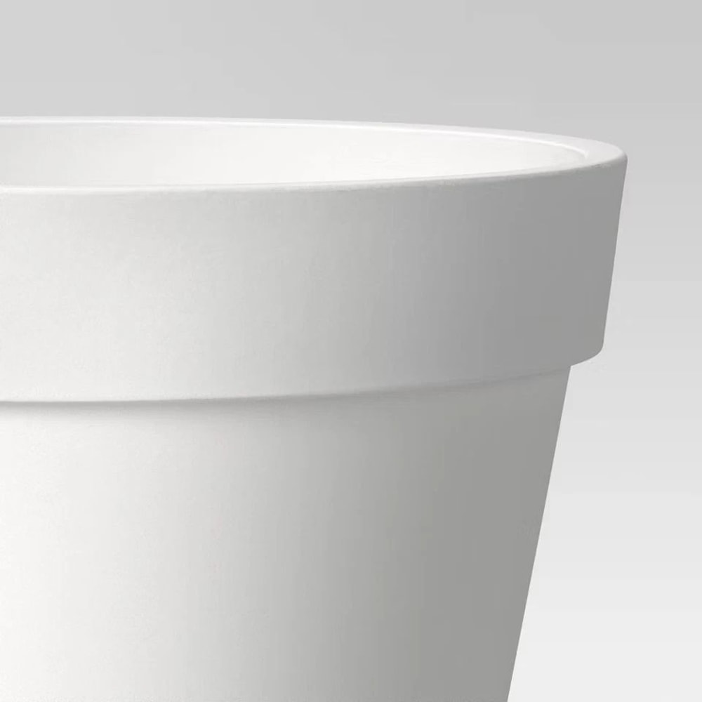 Classic Composite Outdoor Planter Pot Cream Threshold EcoFriendly Recycled Plastic 2