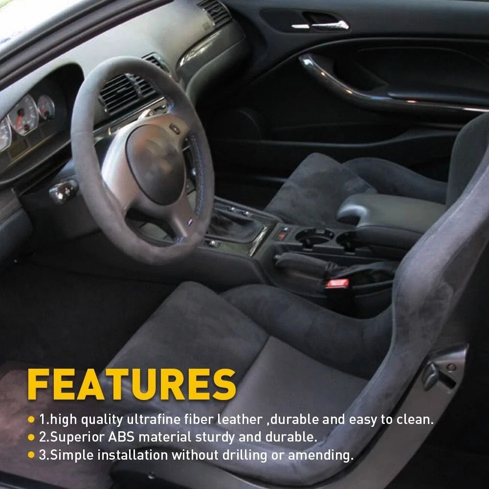 PU Leather Armrest Center Console Lid Cover Black Stylish Car Armrest Replacement Comfort And Durab 4