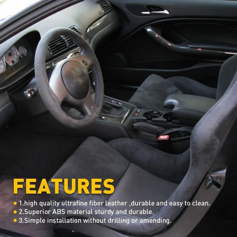 PU Leather Armrest Center Console Lid Cover Black Stylish Car Armrest Replacement Comfort And Durab 4