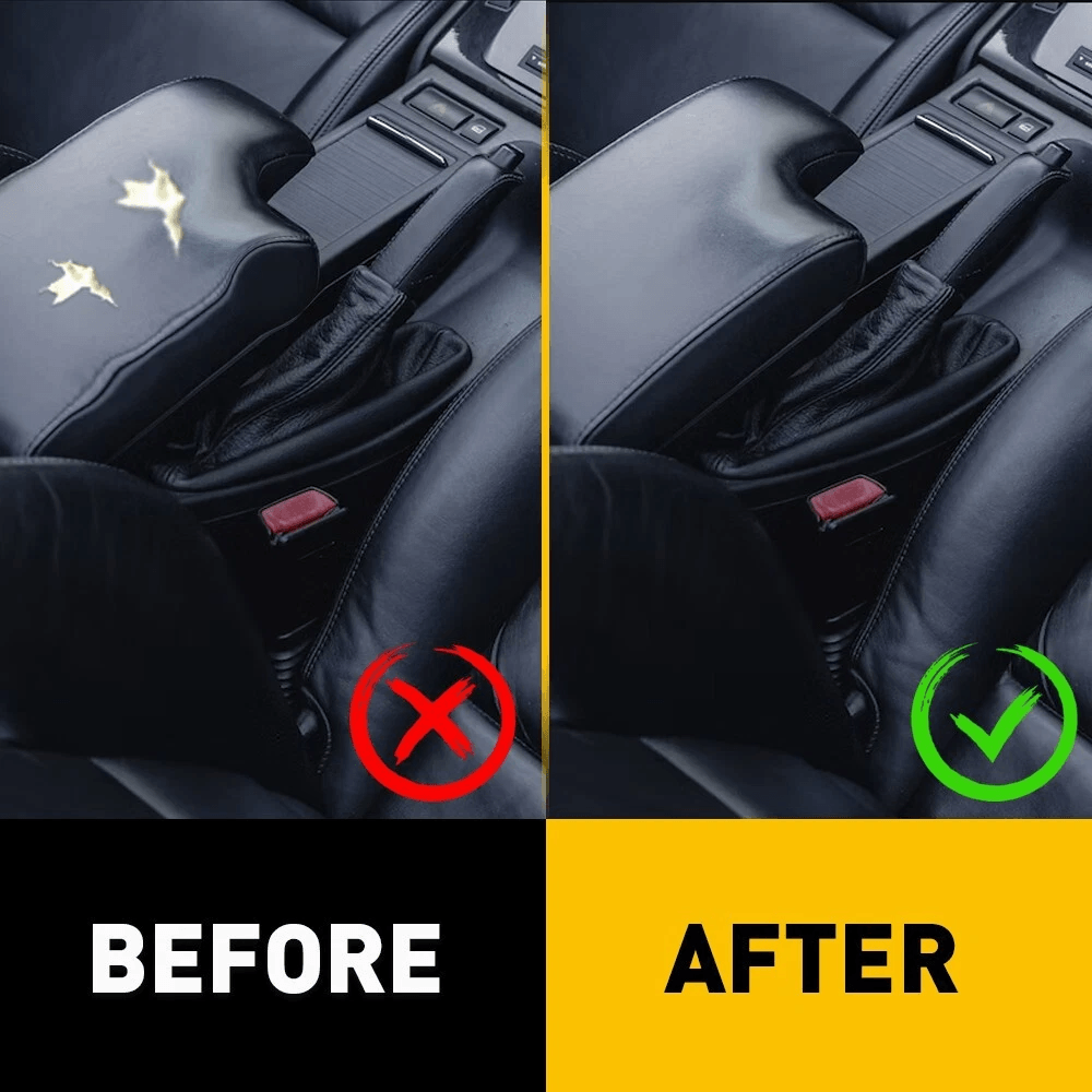 PU Leather Armrest Center Console Lid Cover Black Stylish Car Armrest Replacement Comfort And Durab 5