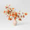 Fall Leaf Artificial Plants Arrangement Large Orange Ceramic Base Indoor Autumn Decor 3