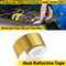 SelfAdhesive Gold Intake Heat Reflective Tape Wrap High Temperature Resistant MoistureProof AntiFog 9