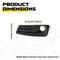 Driver Side Impreza Fog Light Lamp Cover Bezel HighQuality ABS Simple Installation ImpactResistant 2
