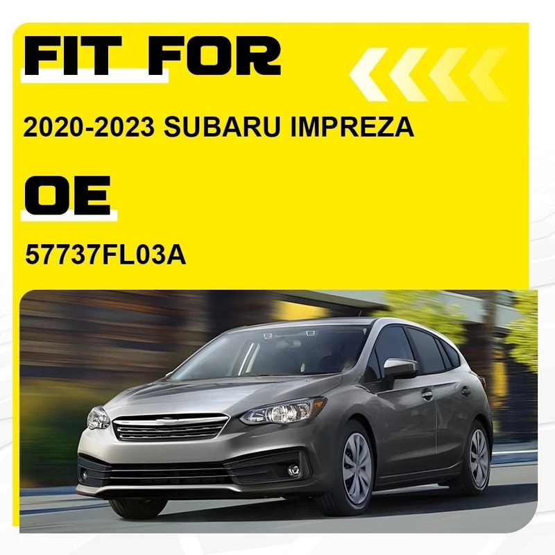 Driver Side Impreza Fog Light Lamp Cover Bezel HighQuality ABS Simple Installation ImpactResistant 4