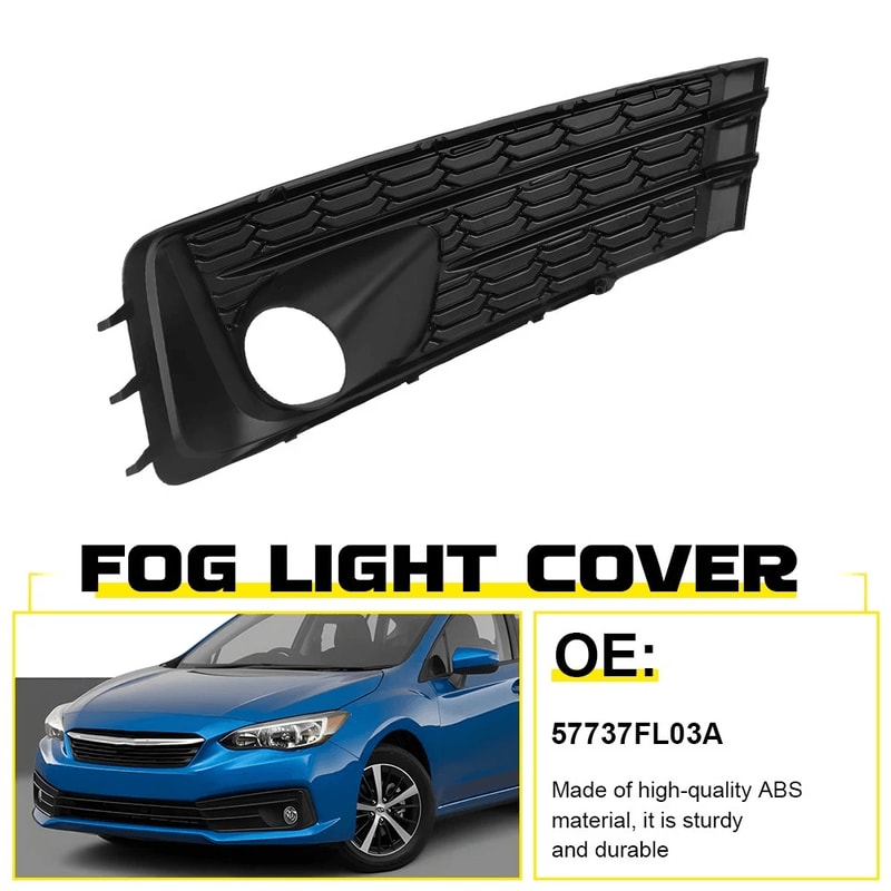 Driver Side Impreza Fog Light Lamp Cover Bezel HighQuality ABS Simple Installation ImpactResistant 8