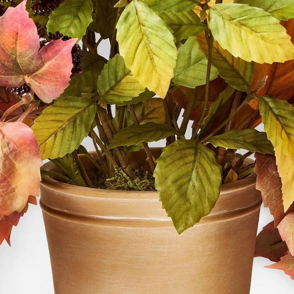 Fall Leaf Artificial Statement Arrangement Threshold Designed With Studio McGee Indoor Tabletop Dec 3