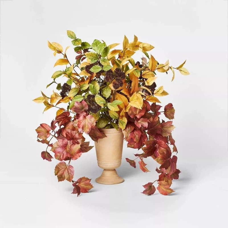 Fall Leaf Artificial Statement Arrangement Threshold Designed With Studio McGee Indoor Tabletop Dec 0