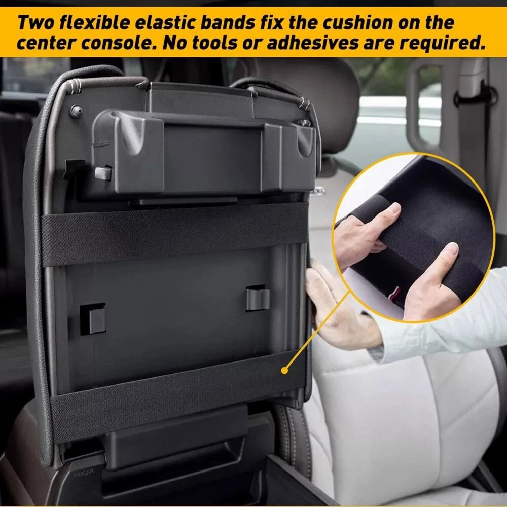 Premium Leather Center Console Lid Armrest Cover Cushion Pad Stylish Car Accessory Easy Installatio 6