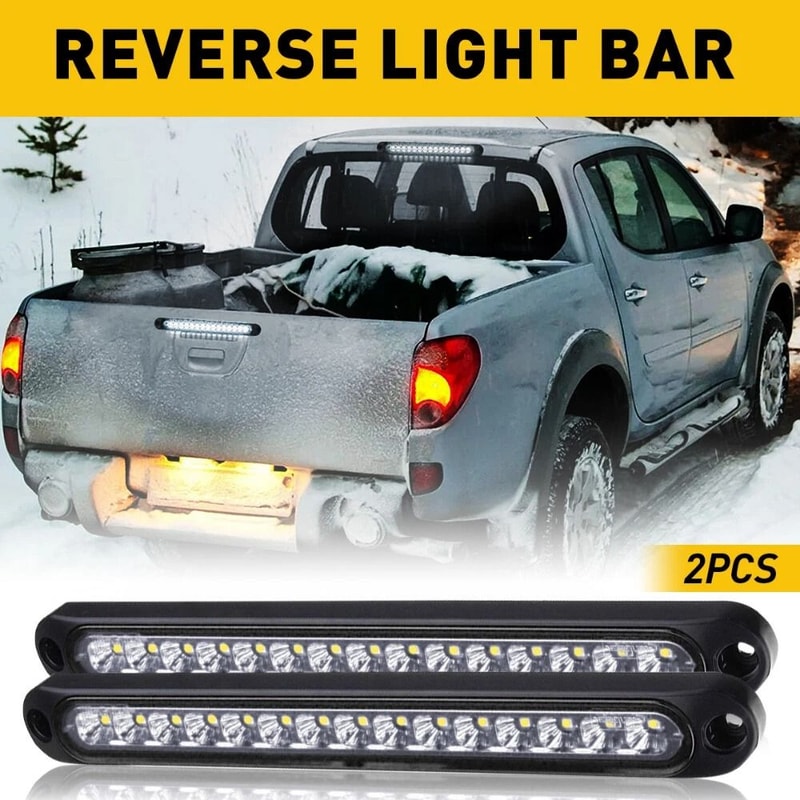 White Waterproof Light Bar For Trucks Trailer Stop Turn Tail Reverse Backup Light HighQuality Water 9