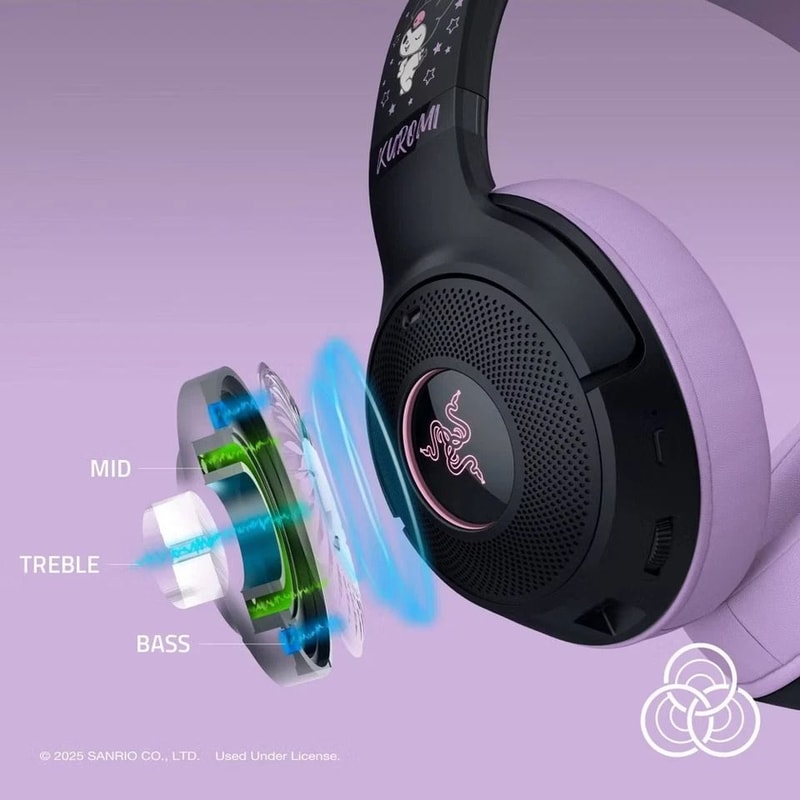 Kraken Kitty BT Wireless Headset Gaming Mac Chroma RGB Lighting Surround Sound 6