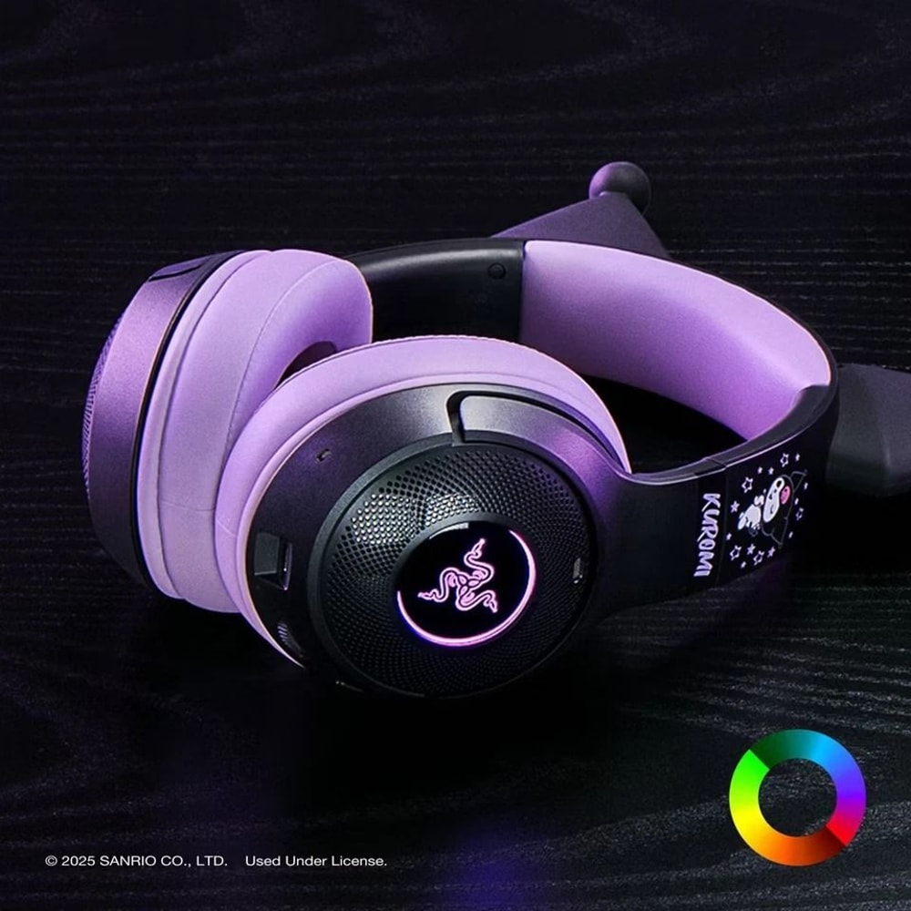 Kraken Kitty BT Wireless Headset Gaming Mac Chroma RGB Lighting Surround Sound 8