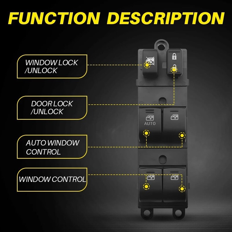 OUTBACK DRIVER LH MASTER POWER WINDOW SWITCH Perfect Fit For Your Vehicle Durable And LongLasting P 7