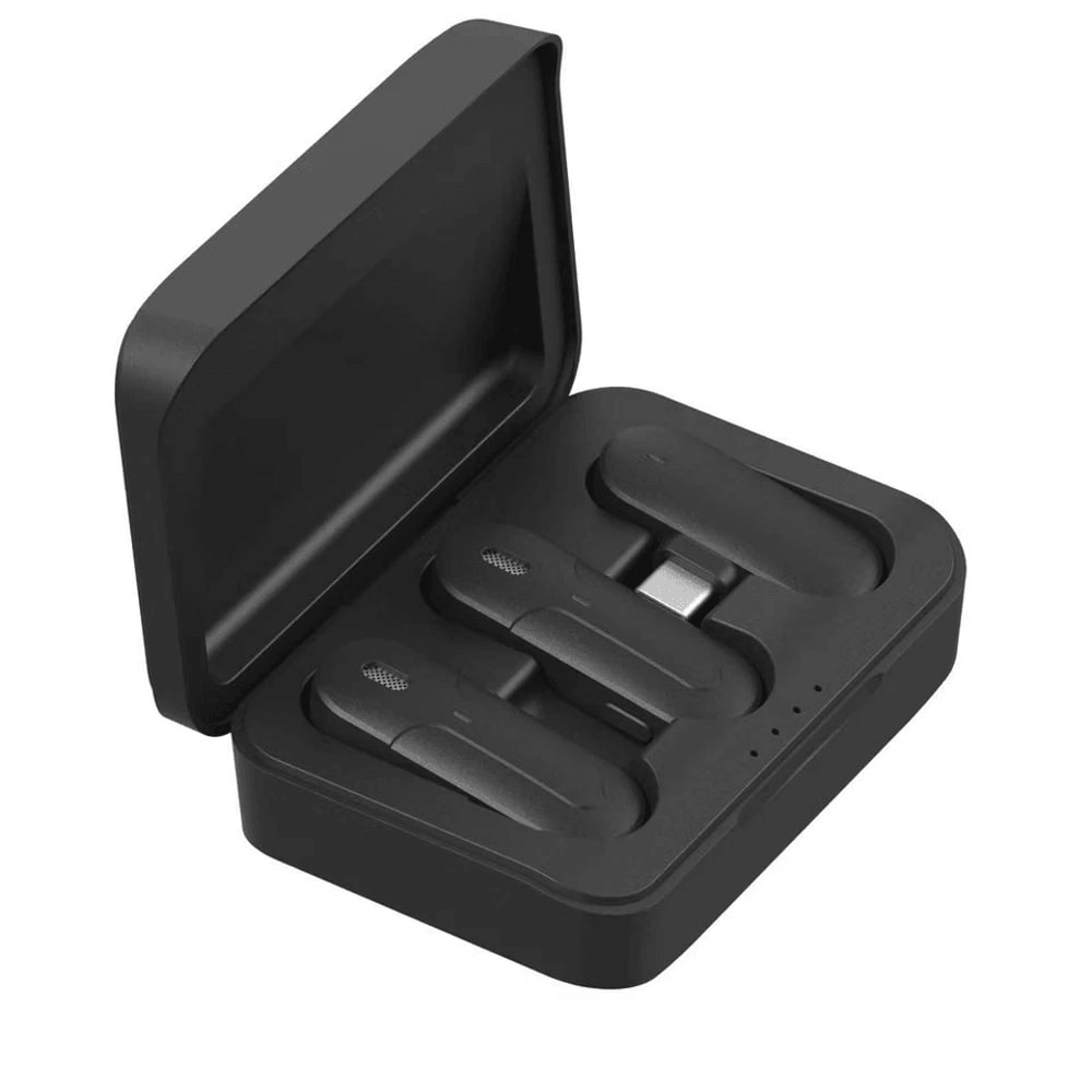 Wireless Microphone Audio Mic With Dual USBC Charger Clear Sound For Content Creation 1