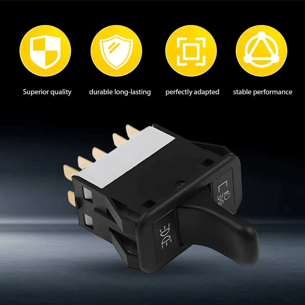 Car Headlight Switch Control Button 10Pin Premium Auto Headlight Switch Easy Installation Reliable 4