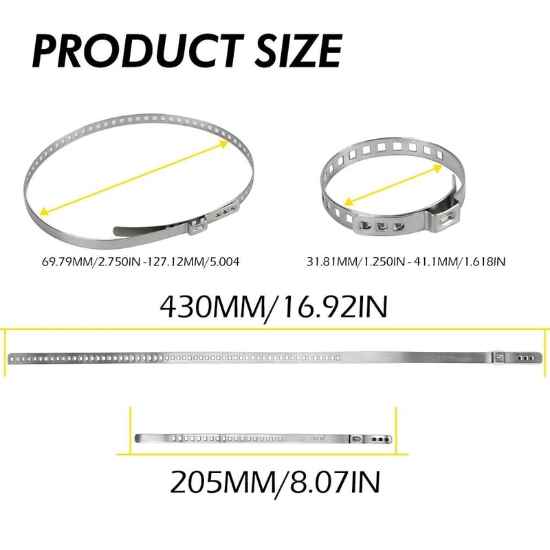 Universal Adjustable Axle CV Joint Boot Crimp Clamps Set Large Small Kit EE Durable Reliable For 2