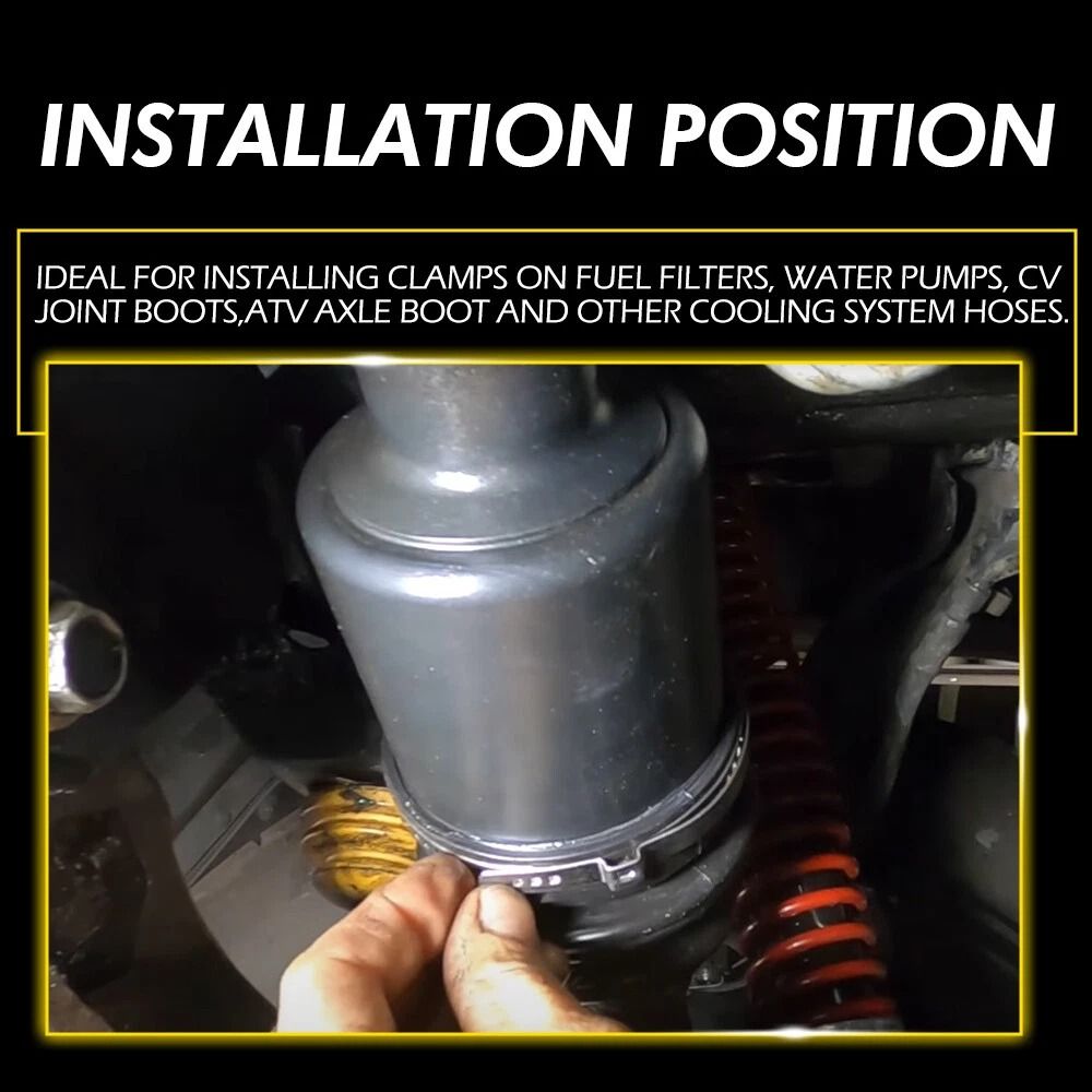 Universal Adjustable Axle CV Joint Boot Crimp Clamps Set Large Small Kit EE Durable Reliable For 6