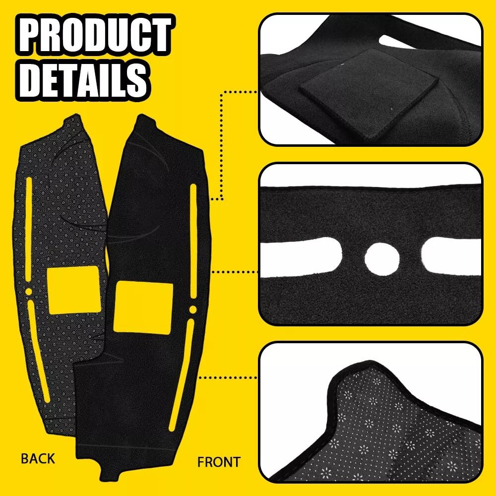 Nozzle Cover Cap For Headlight Washer Dashboard Mat Black Dash Cover Fits Your Car Durable Dash Pro 3