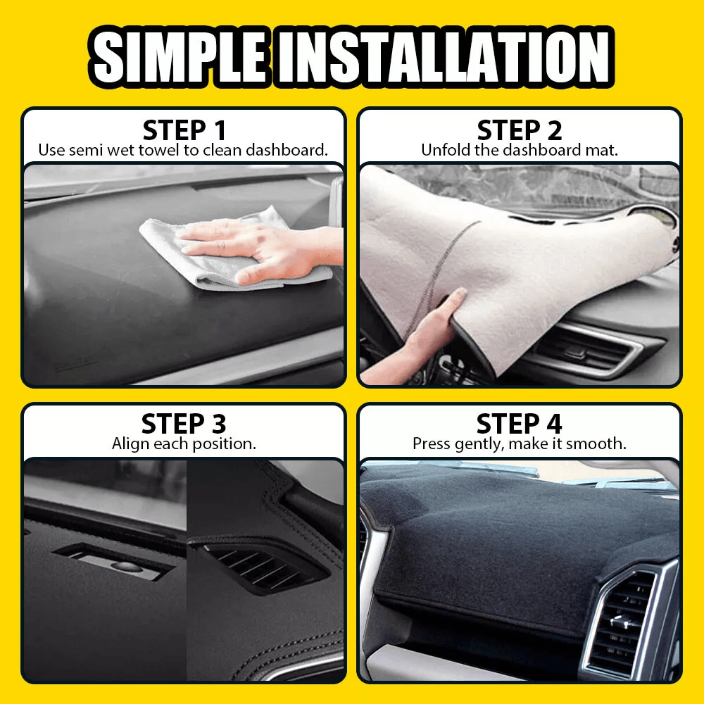 Nozzle Cover Cap For Headlight Washer Dashboard Mat Black Dash Cover Fits Your Car Durable Dash Pro 9