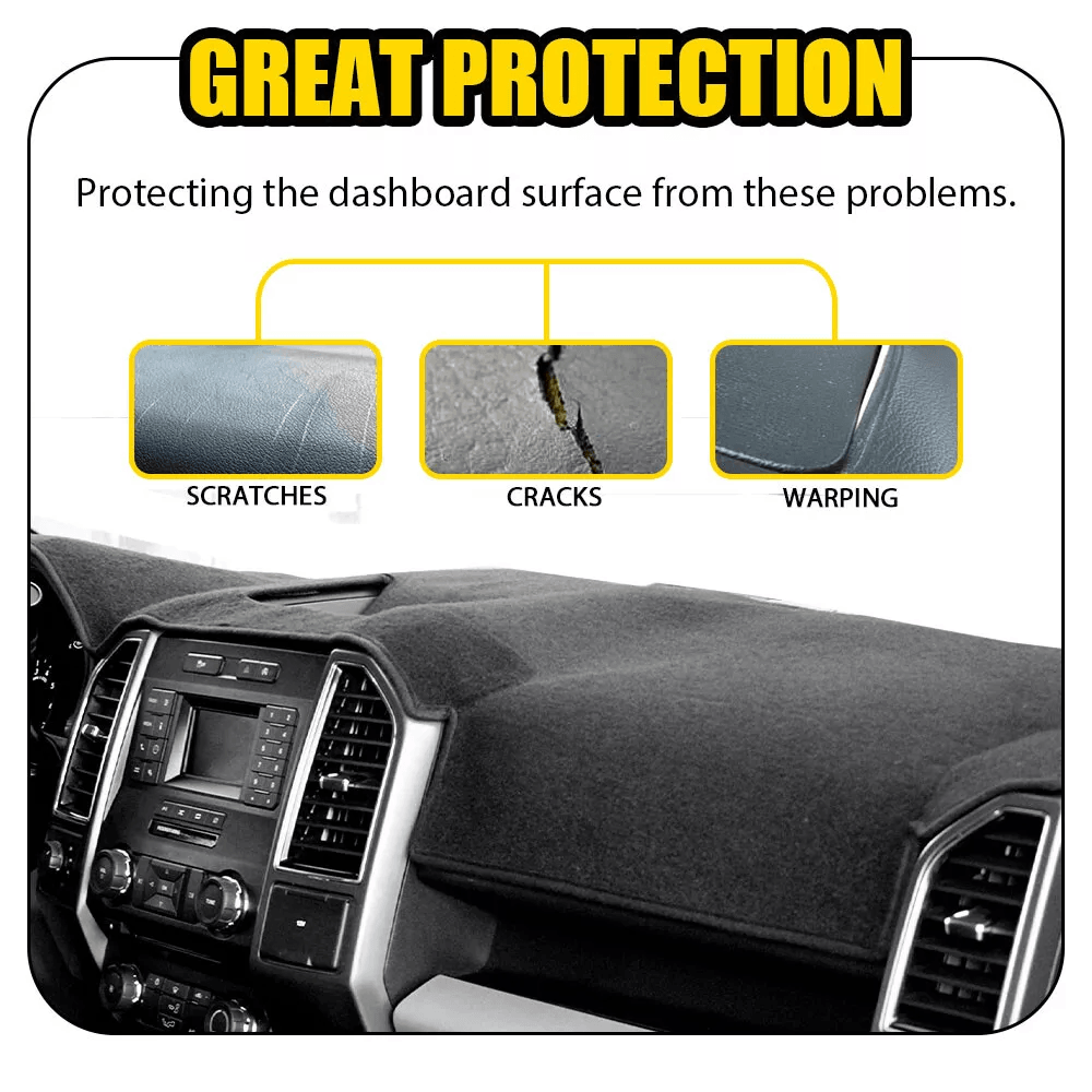 Nozzle Cover Cap For Headlight Washer Dashboard Mat Black Dash Cover Fits Your Car Durable Dash Pro 4