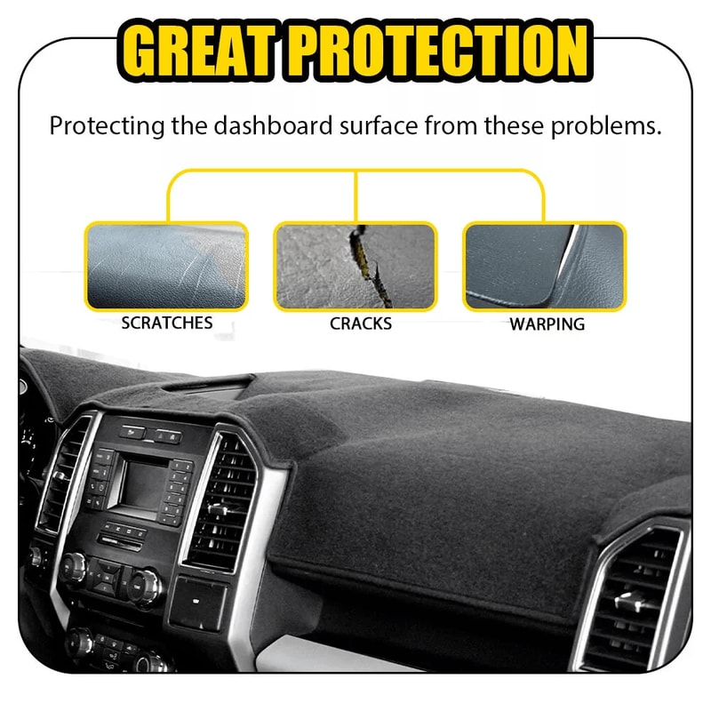 Nozzle Cover Cap For Headlight Washer Dashboard Mat Black Dash Cover Fits Your Car Durable Dash Pro 4