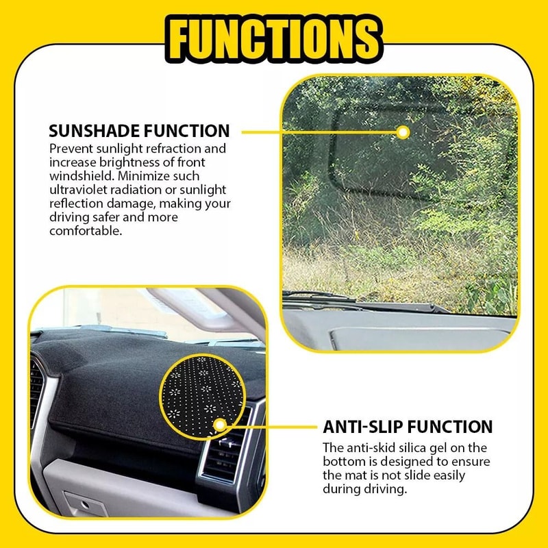 Nozzle Cover Cap For Headlight Washer Dashboard Mat Black Dash Cover Fits Your Car Durable Dash Pro 5