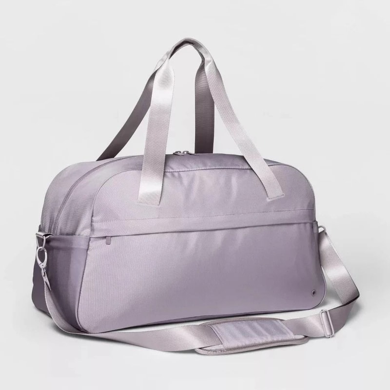 All In Motion Duffel Bag Mauve S TravelReady WaterResistant Lightweight CarryOn Bag With Zip Top 4