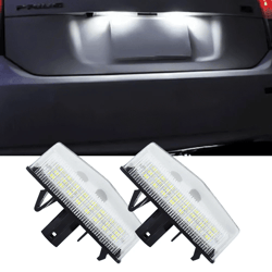 led license plate light pair, rear tag lamp assembly for bright visibility