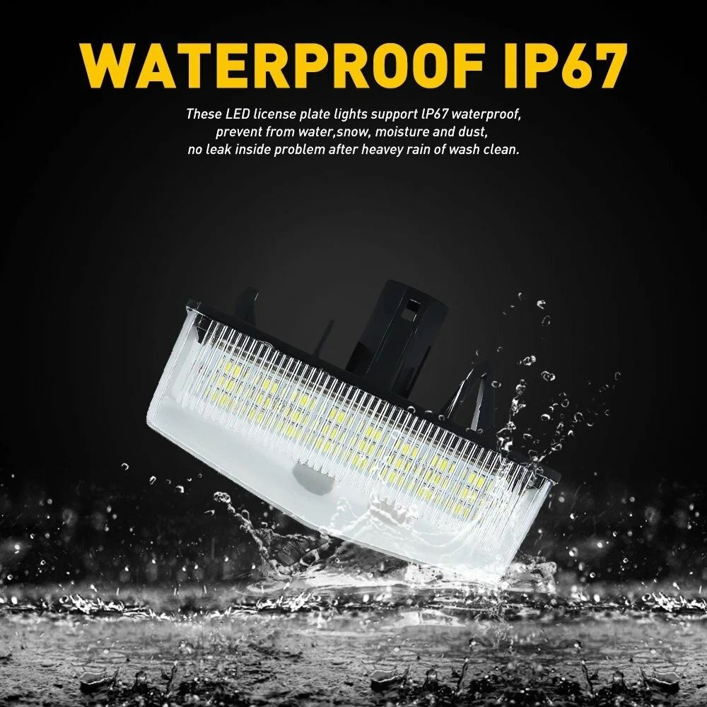 LED License Plate Light Pair Rear Tag Lamp Assembly For Bright Visibility 4