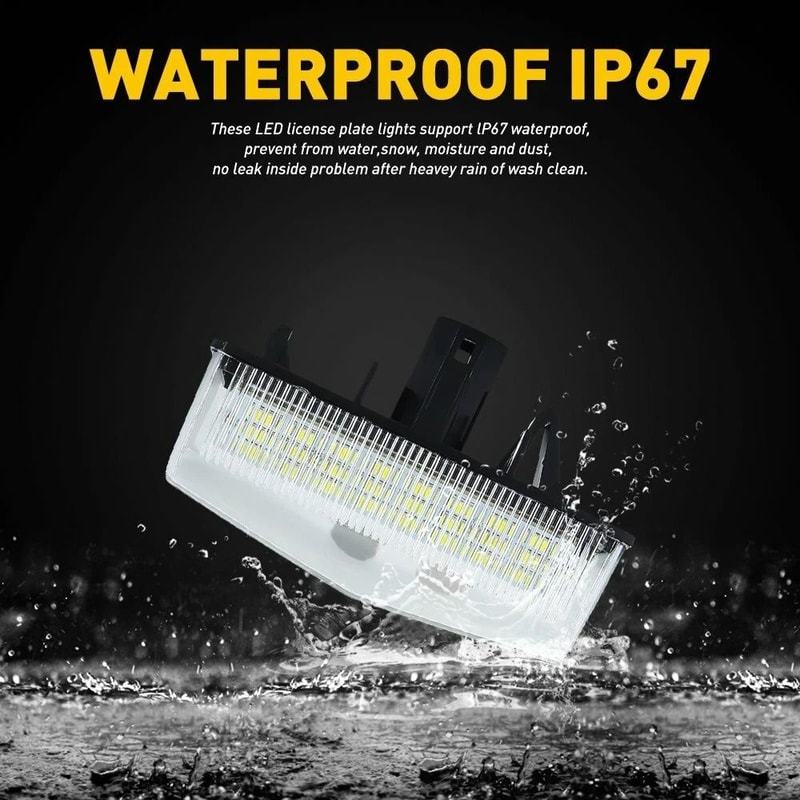 LED License Plate Light Pair Rear Tag Lamp Assembly For Bright Visibility 4