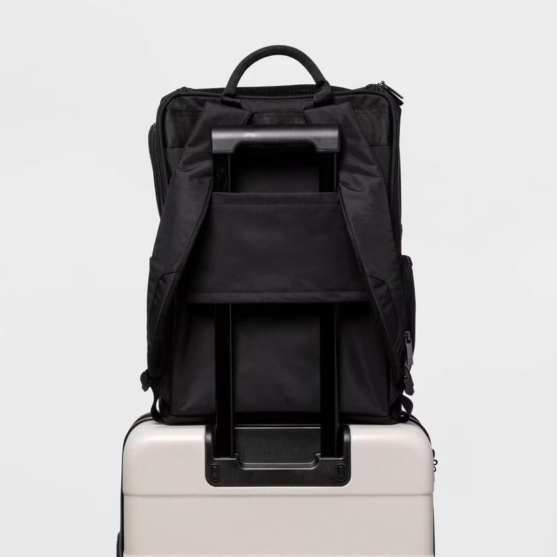 Black Signature Pet Dog Carrier Backpack By Open Story Softside Duffel With Adjustable Strap Conven 1