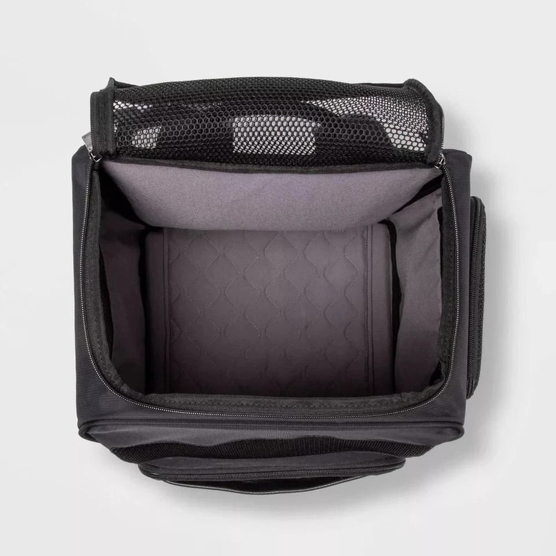 Black Signature Pet Dog Carrier Backpack By Open Story Softside Duffel With Adjustable Strap Conven 2