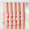 Pink Ruffle Blackout Curtain Panel Pillowfort Noise Reduction UV Protection Energy Efficient 0