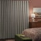 Threshold Blackout Corded Ribbed Curtain Panel Gray Panel Sustainable Polyester For Light Blocking 2