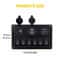 Waterproof Gang LED Rocker Switch Panel With Circuit Breaker Dual USB Ports Car Marine Boat Voltage 2