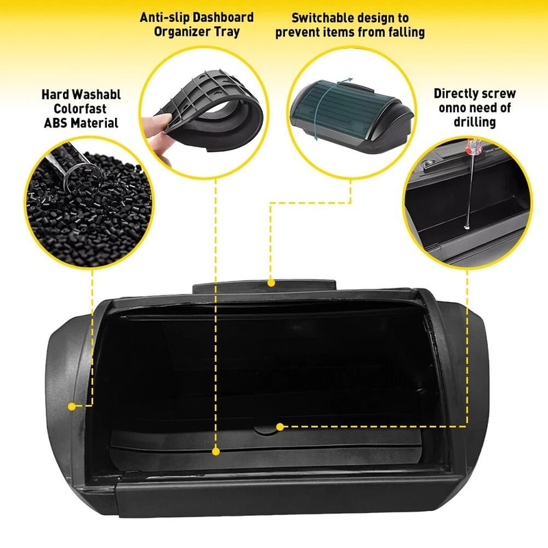 Vehicle Console Storage Box Holder HighQuality Dashboard Organizer Easy Installation Perfect Fit Fo 3