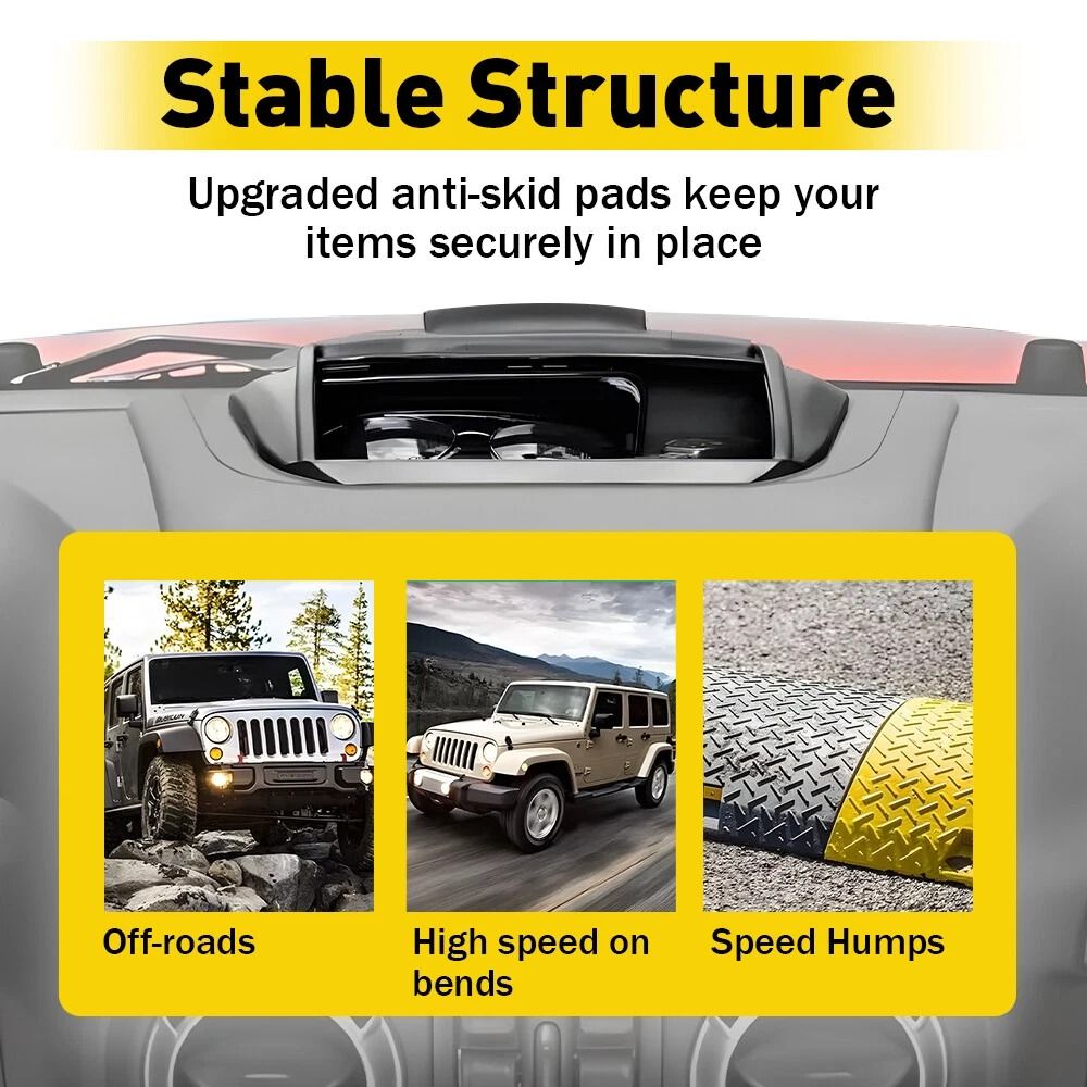 Vehicle Console Storage Box Holder HighQuality Dashboard Organizer Easy Installation Perfect Fit Fo 4