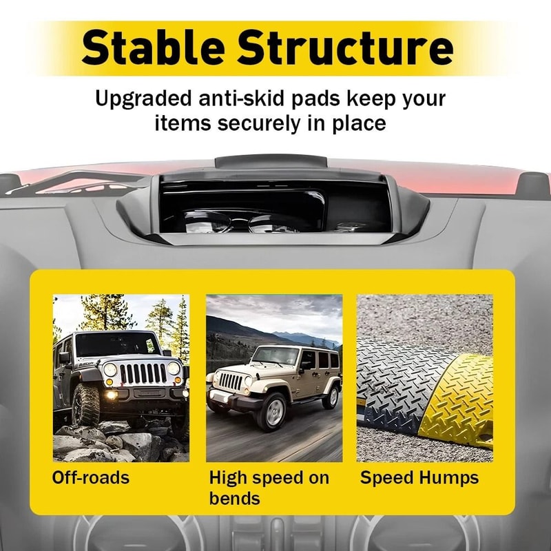 Vehicle Console Storage Box Holder HighQuality Dashboard Organizer Easy Installation Perfect Fit Fo 4