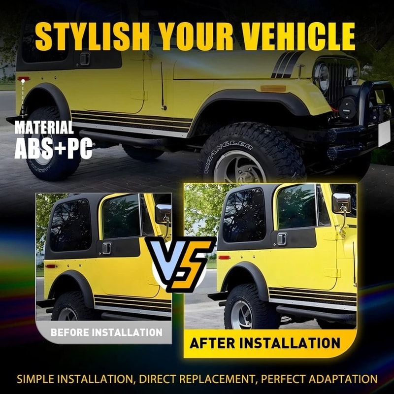 Waterproof Red Lens Rear Fender Side Marker Lights Durable ABS Stable Performance LED For Car Exter 5