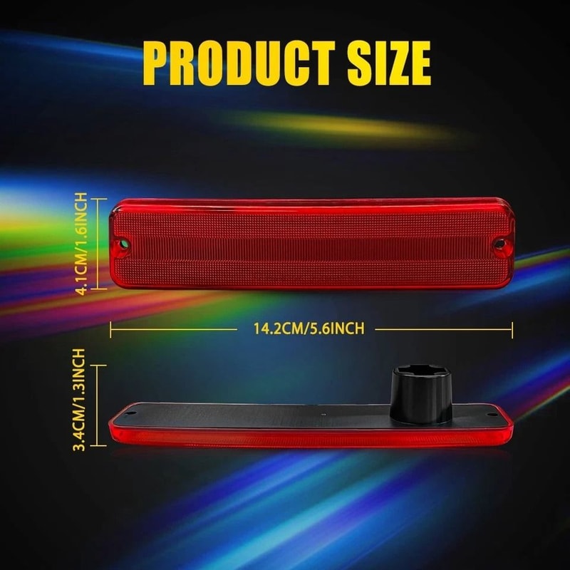 Waterproof Red Lens Rear Fender Side Marker Lights Durable ABS Stable Performance LED For Car Exter 6
