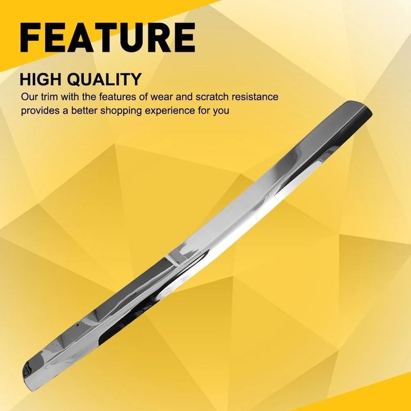 Front Lower Bumper Trim Molding Chrome Ideal Replacement Easy Installation HighQuality Chrome Trim 3