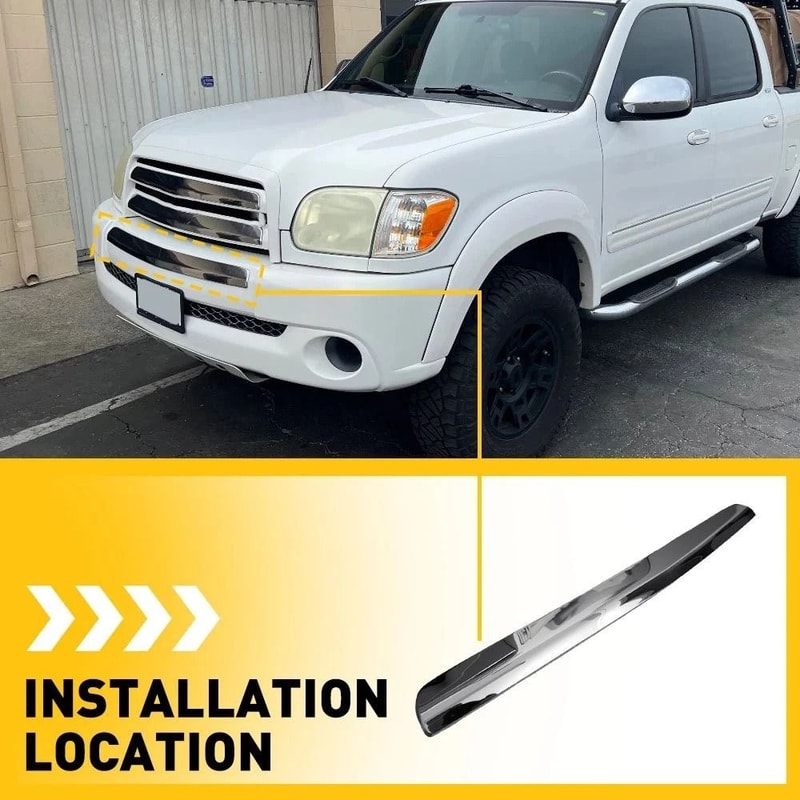 Front Lower Bumper Trim Molding Chrome Ideal Replacement Easy Installation HighQuality Chrome Trim 4