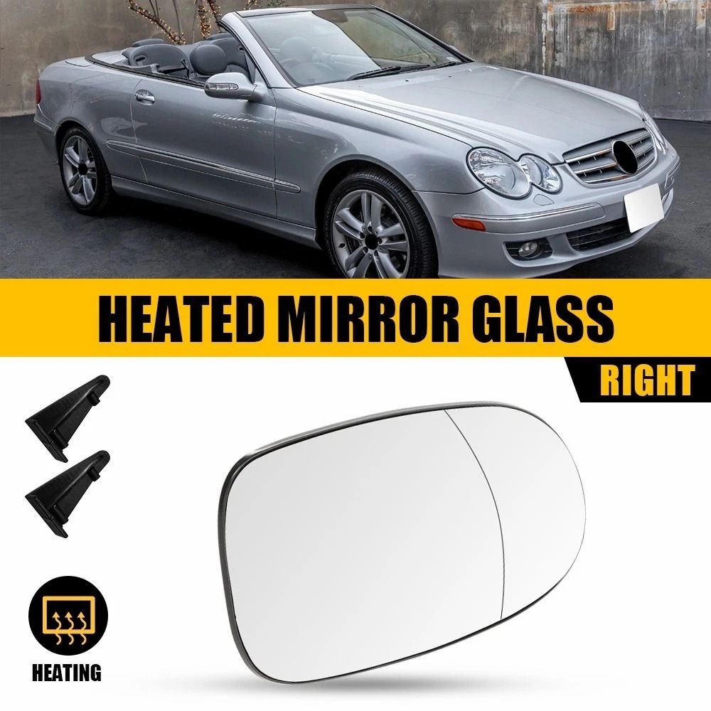 Passenger Side Heated Mirror Glass For Benz Durable Perfect Fit Road Safety 1
