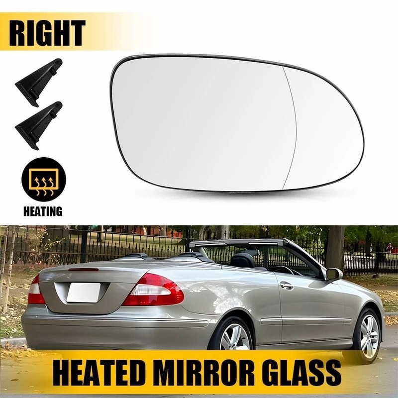 Passenger Side Heated Mirror Glass For Benz Durable Perfect Fit Road Safety 3