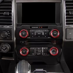 audio switch knob ring cover, silver air conditioner trim, high-quality aluminum alloy accessory