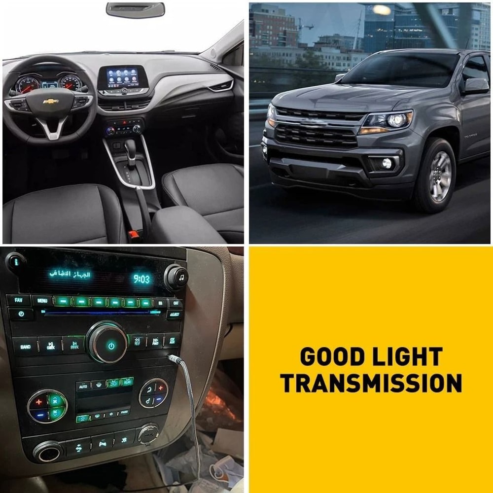 Radio Button Decals Vinyl Stickers For Radio Control Button Repair Black Set 5