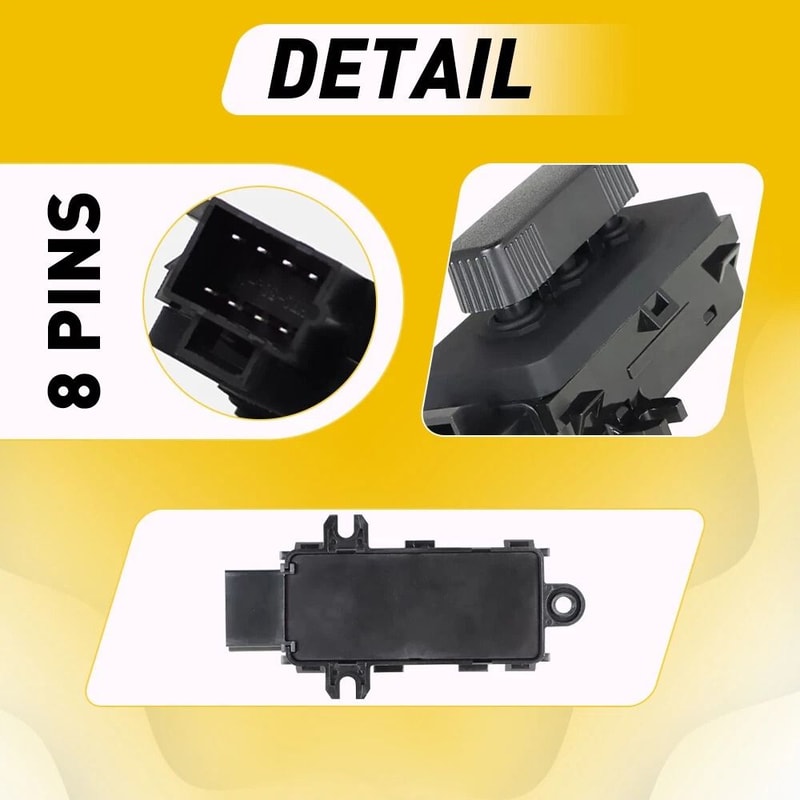 Power Seat Control Switch Direct Replacement For Damaged Car Seat Switch PlugandPlay With 8 Pins Co 9